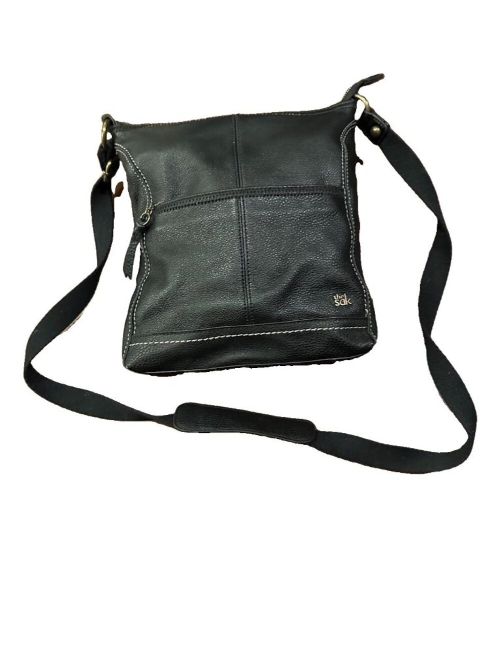 The Sak Hobo Black Leather Shoulder Bag Purse